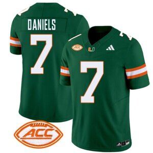 Mens Kids Youths CJ Daniels Green Stitched Jersey Vapor